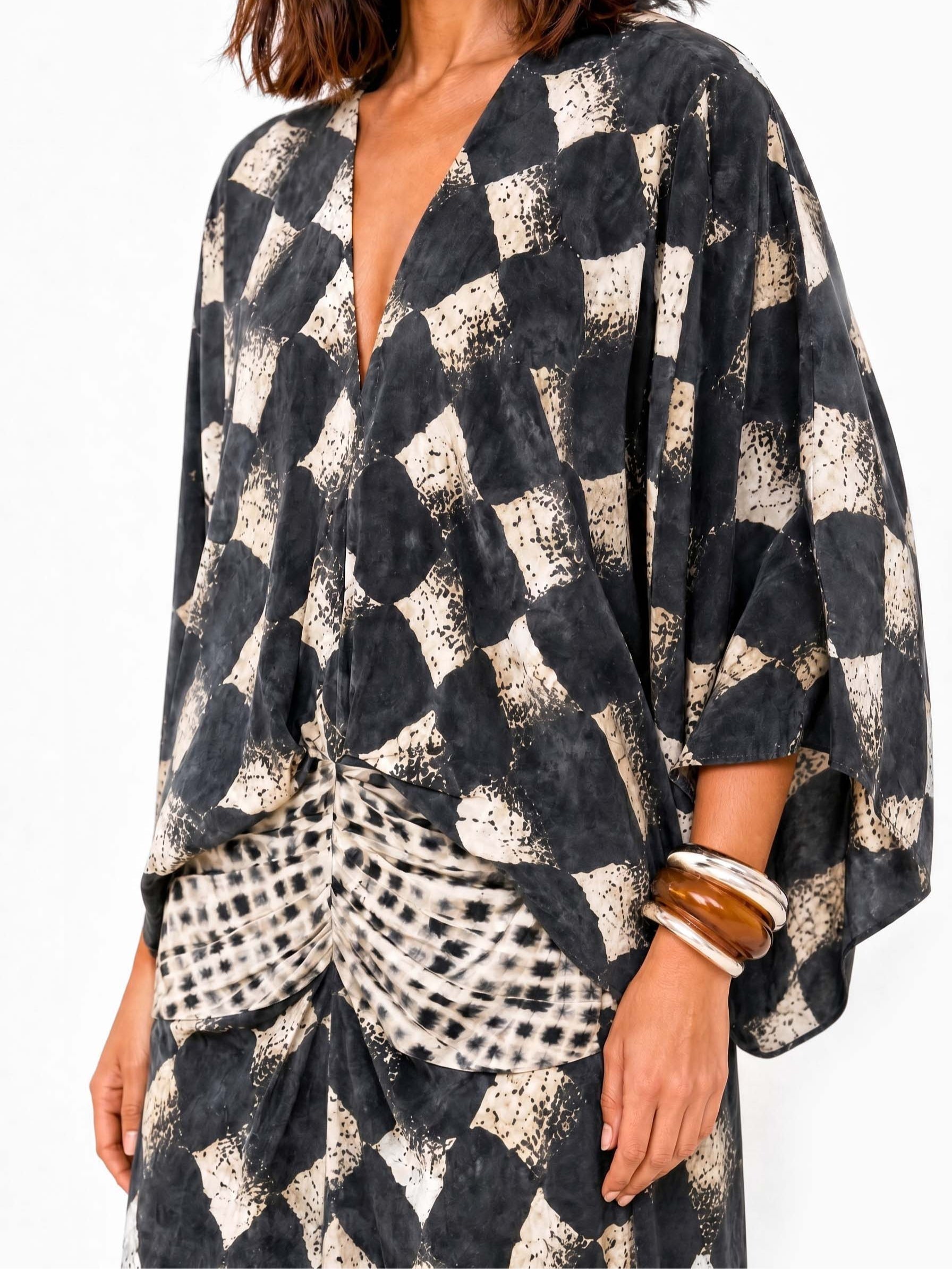 Maelia | Mediterranean Mosaic Maxi Dress