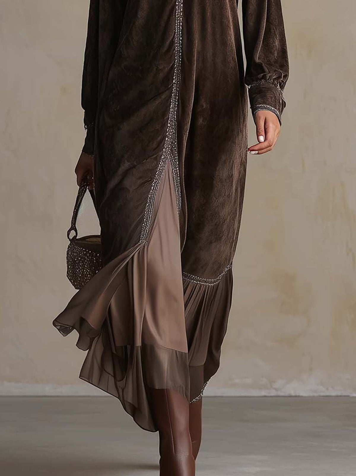 Teresa | Relaxed V-Neck Midi Dress