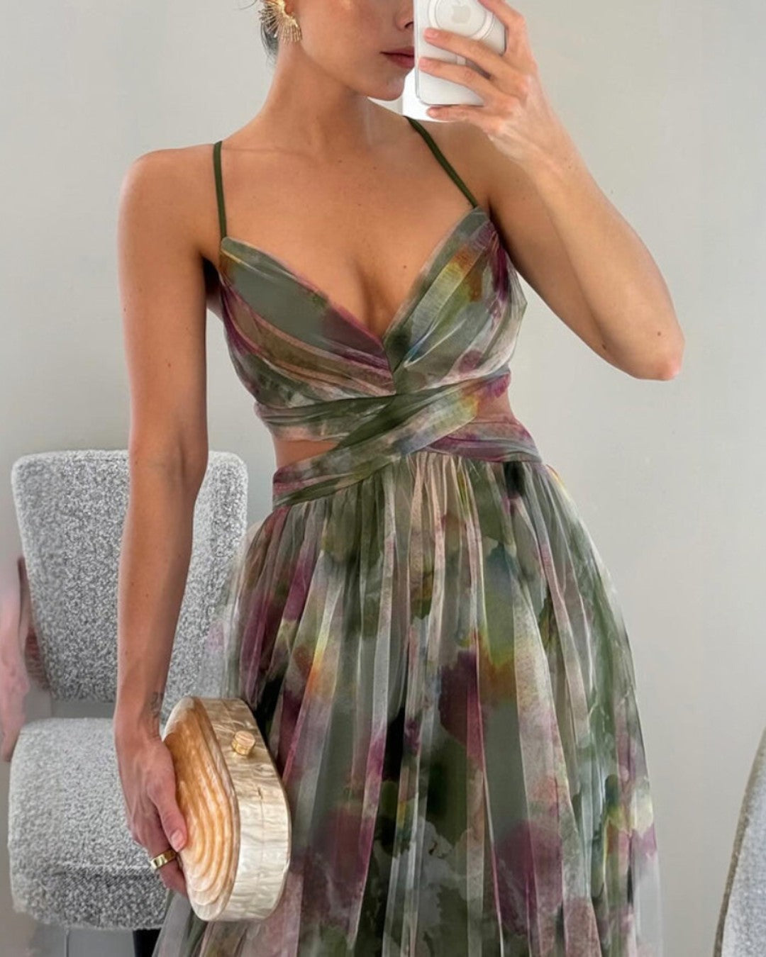 La Fiora™ | Floral Elegance Maxi Dress