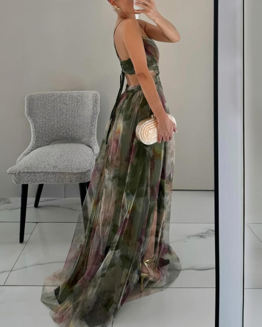 La Fiora™ | Floral Elegance Maxi Dress