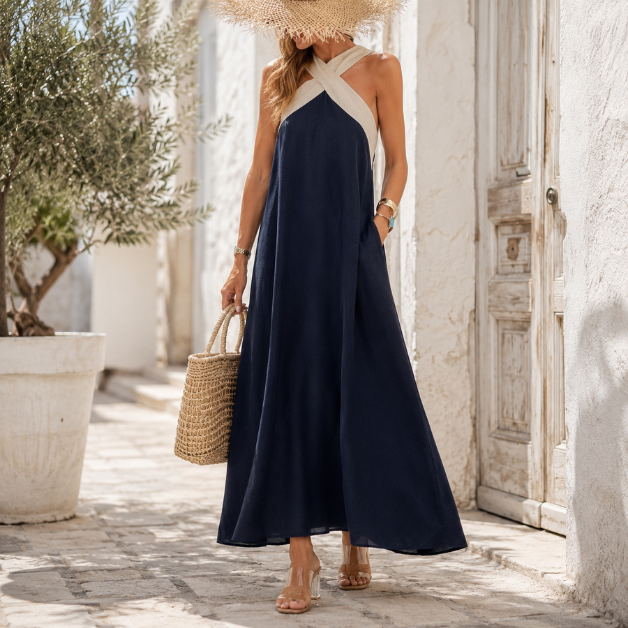 Sienna™ | Cross-Back Maxi Dress