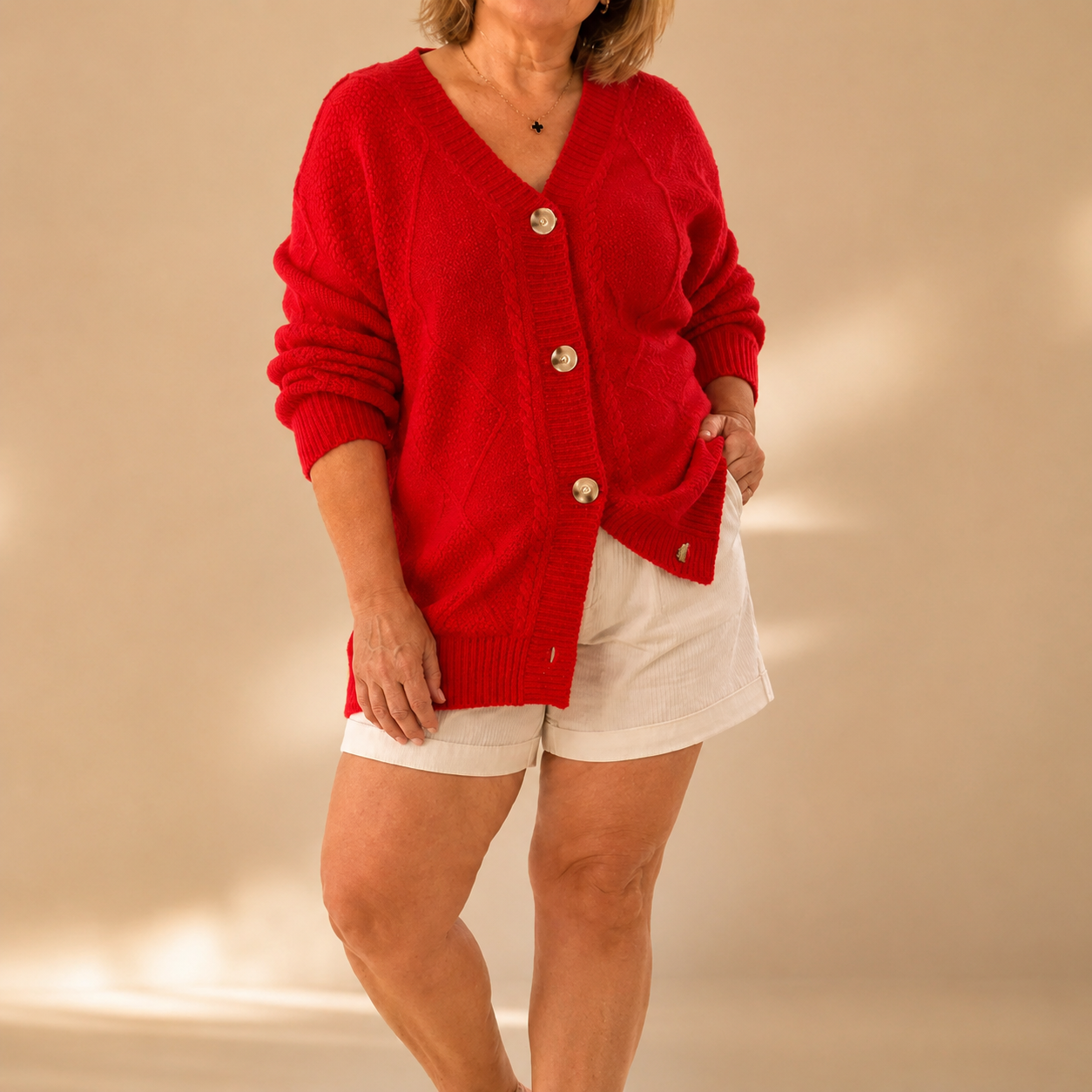 Karin™ | Soft Knit Button Cardigan