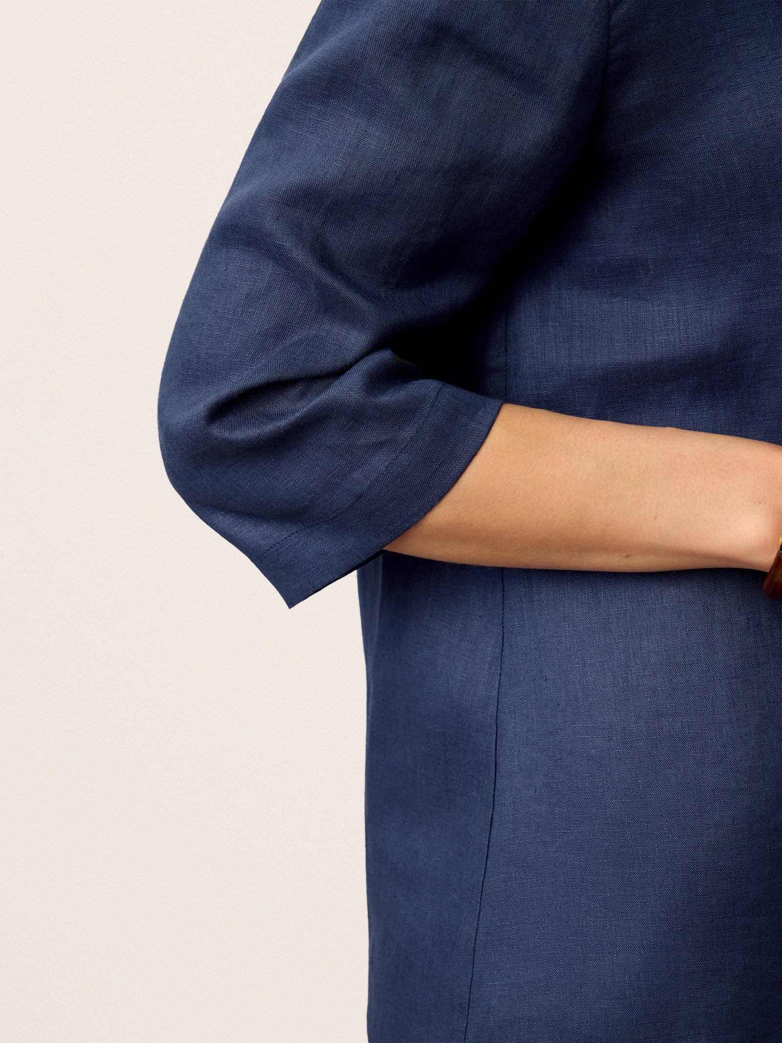 Ottilie | Linen Asymmetric Collar Top