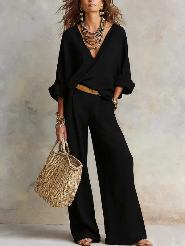 Tara | Natural Linen Resort Set