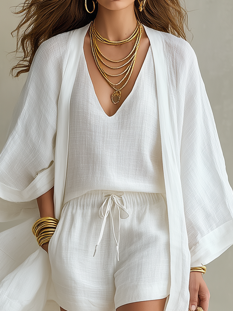 Aveline™ | Linen 3-Piece Summer Set