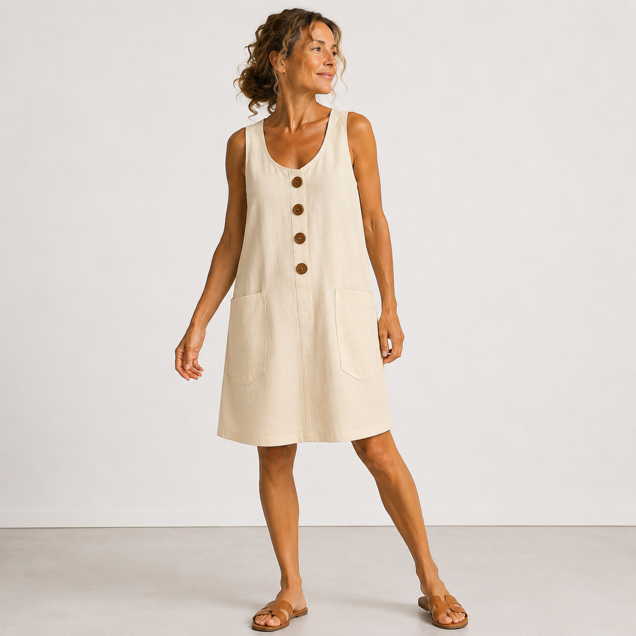 Maud™ | Premium Linen Blend Summer Dress