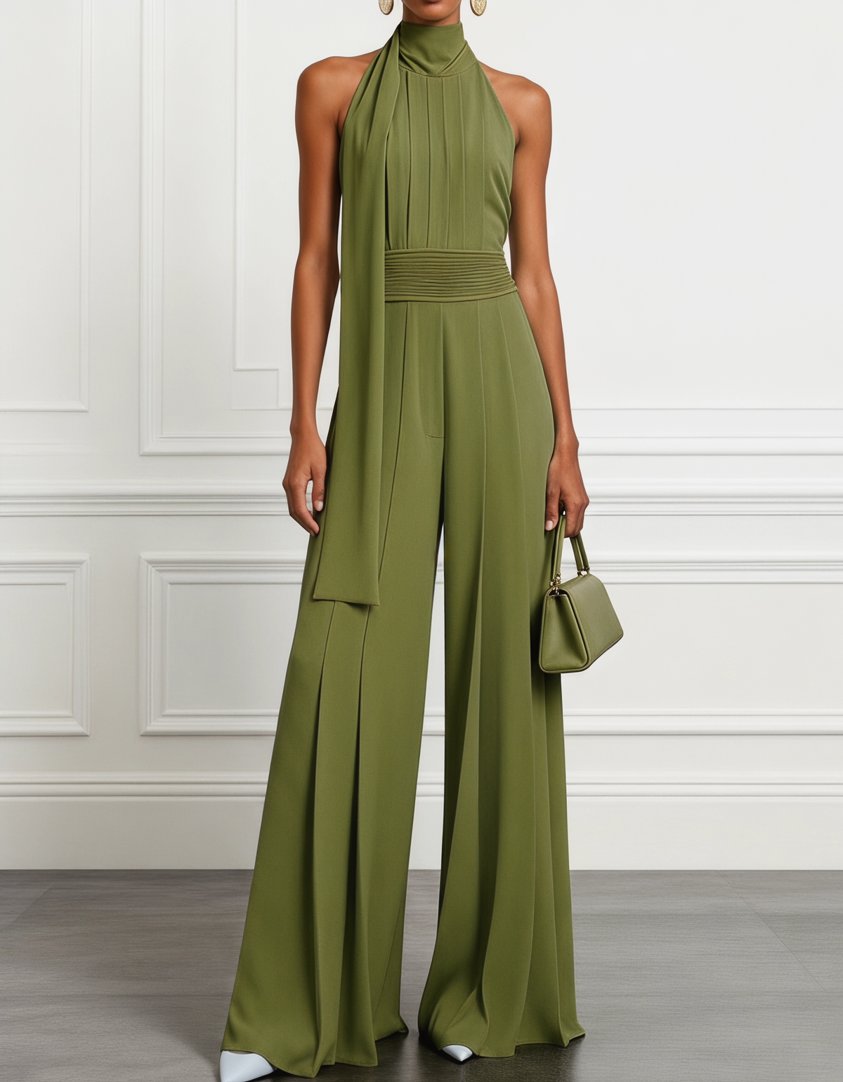 Bellamie | Chiffon Halter Jumpsuit