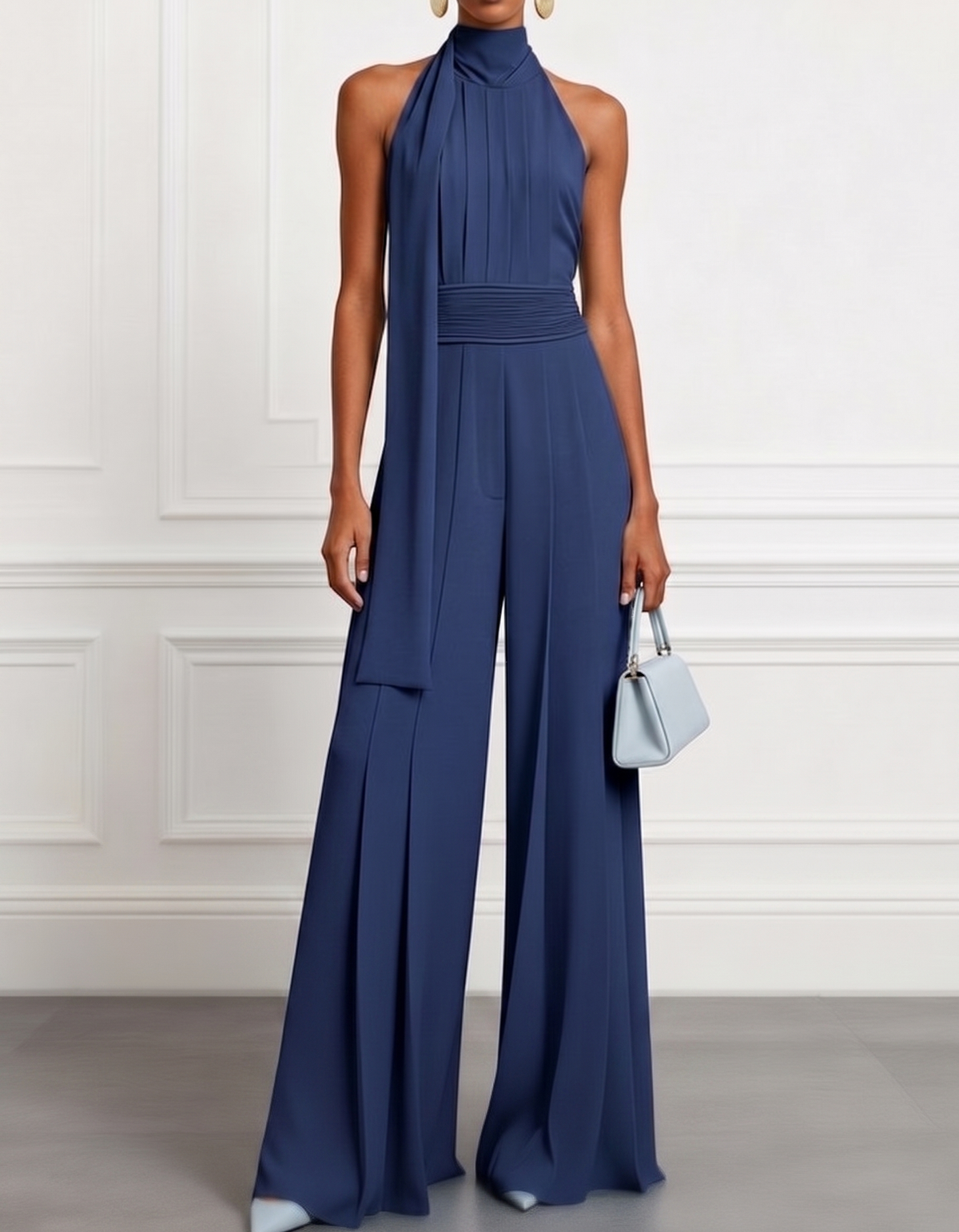 Bellamie | Chiffon Halter Jumpsuit