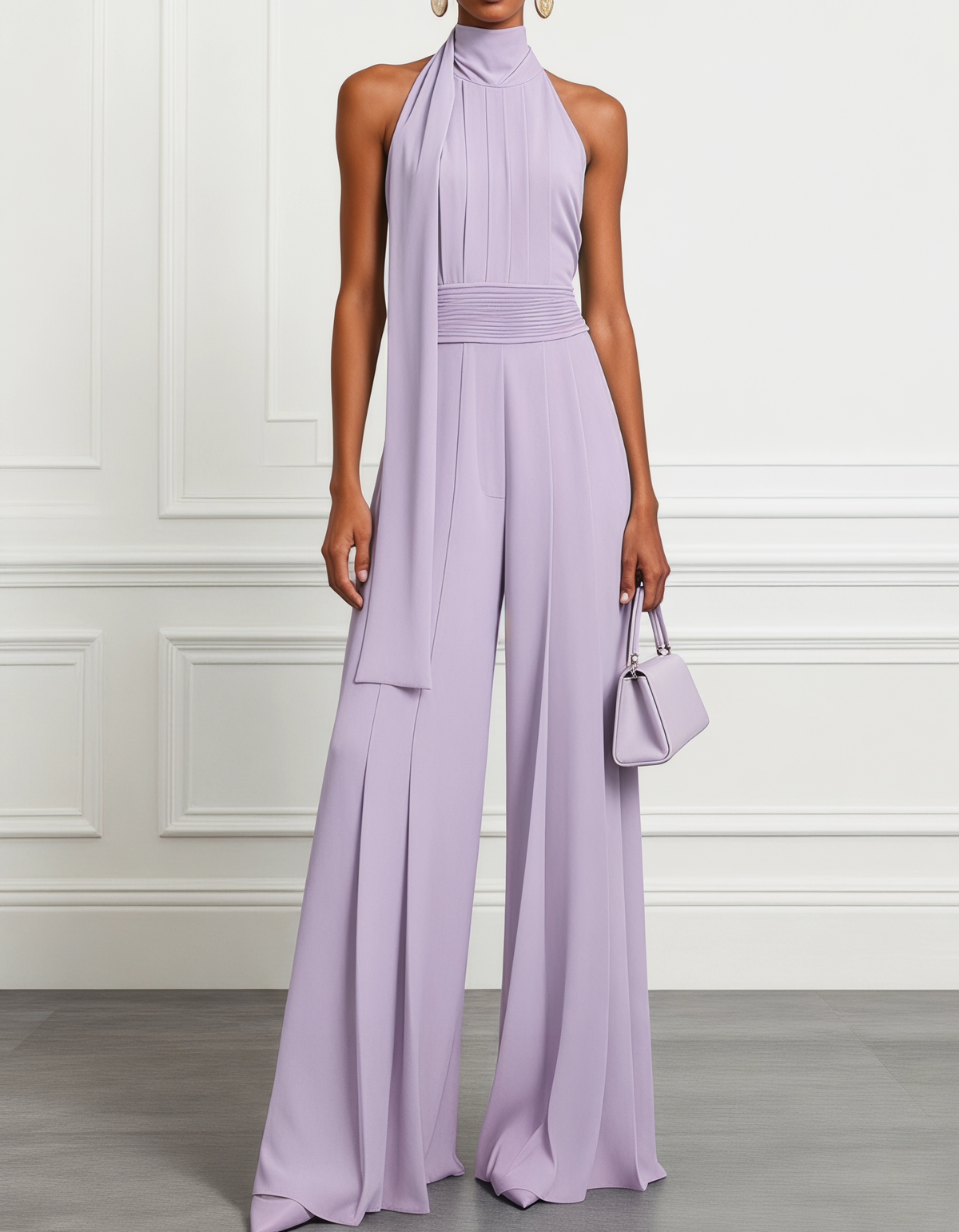 Bellamie | Chiffon Halter Jumpsuit