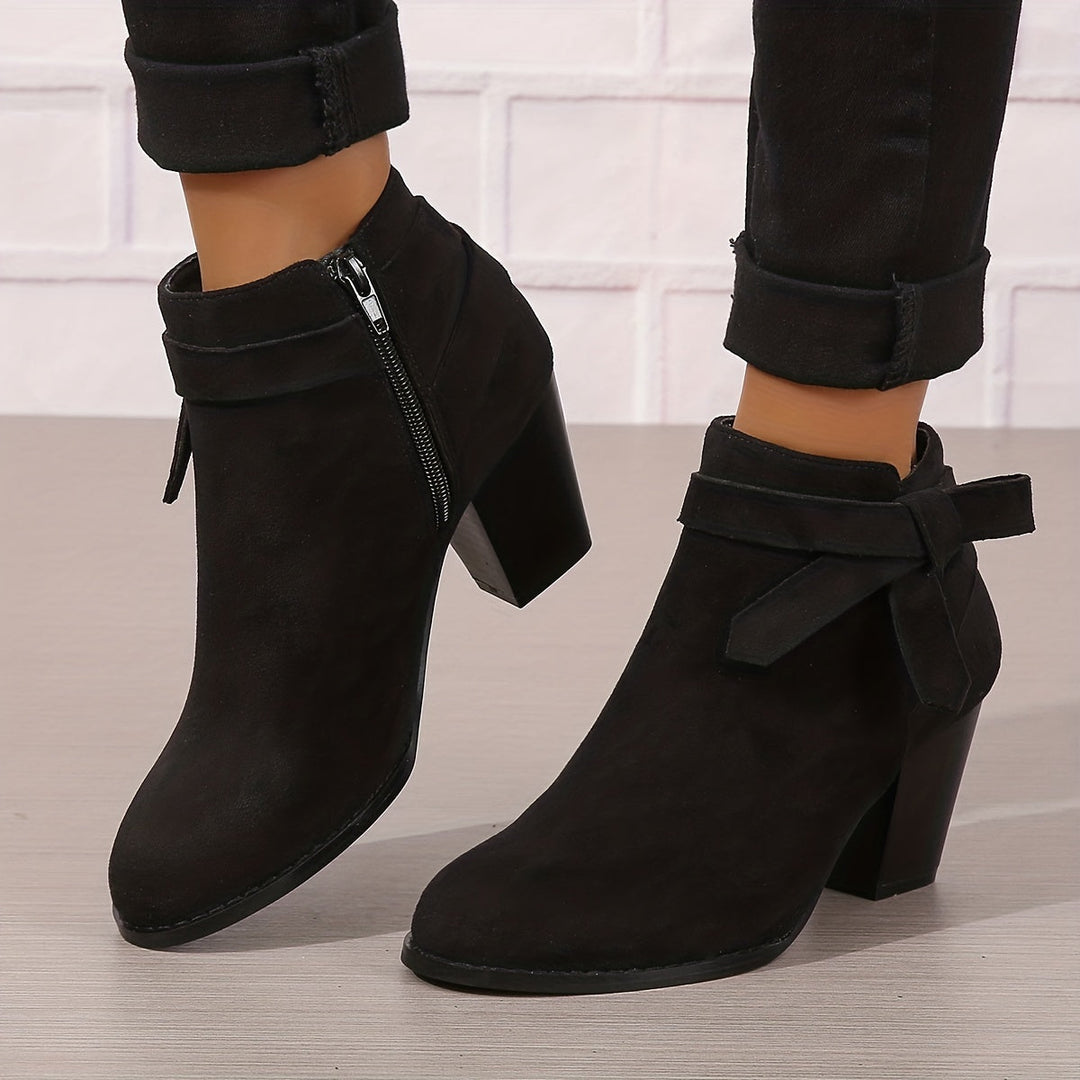 Léa | Elegant Ankle Boots with Stable Heel