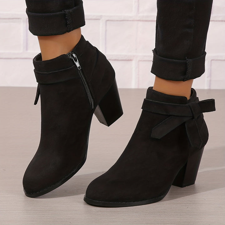 Léa | Elegant Ankle Boots with Stable Heel