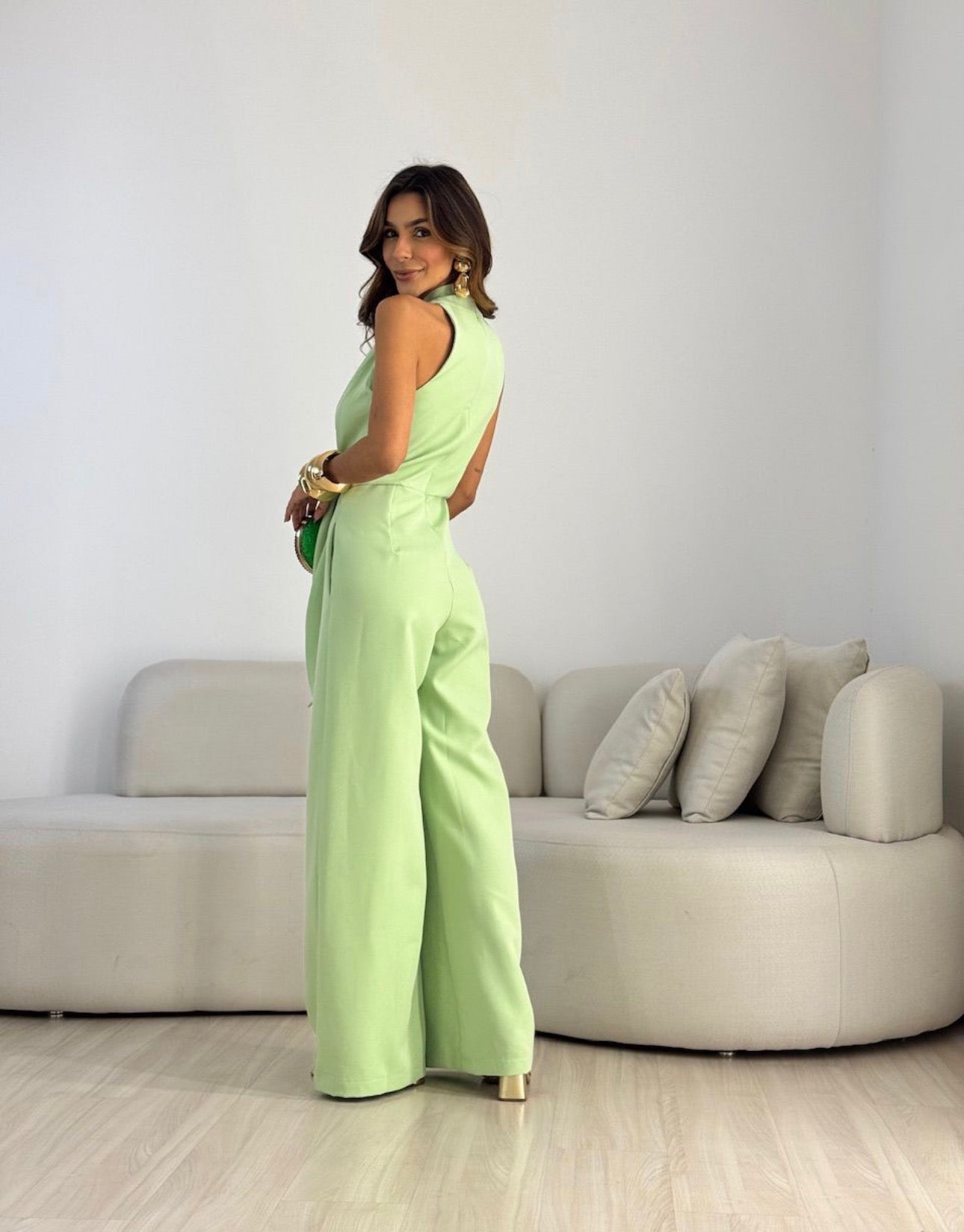 Soraya™ | Elegant Draped Wide-Leg Jumpsuit