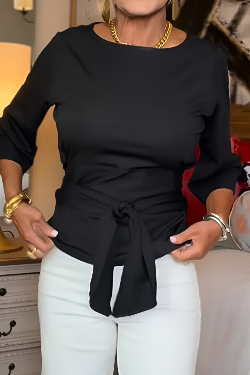 Daria | Tie-Waist Top