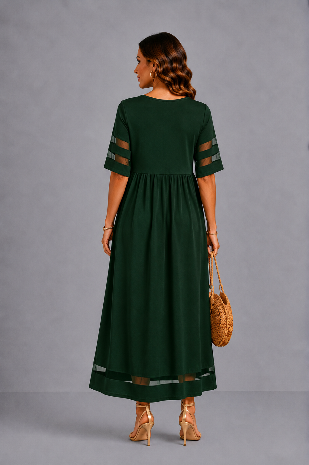 Aubrey | Empire Waist Midi Dress