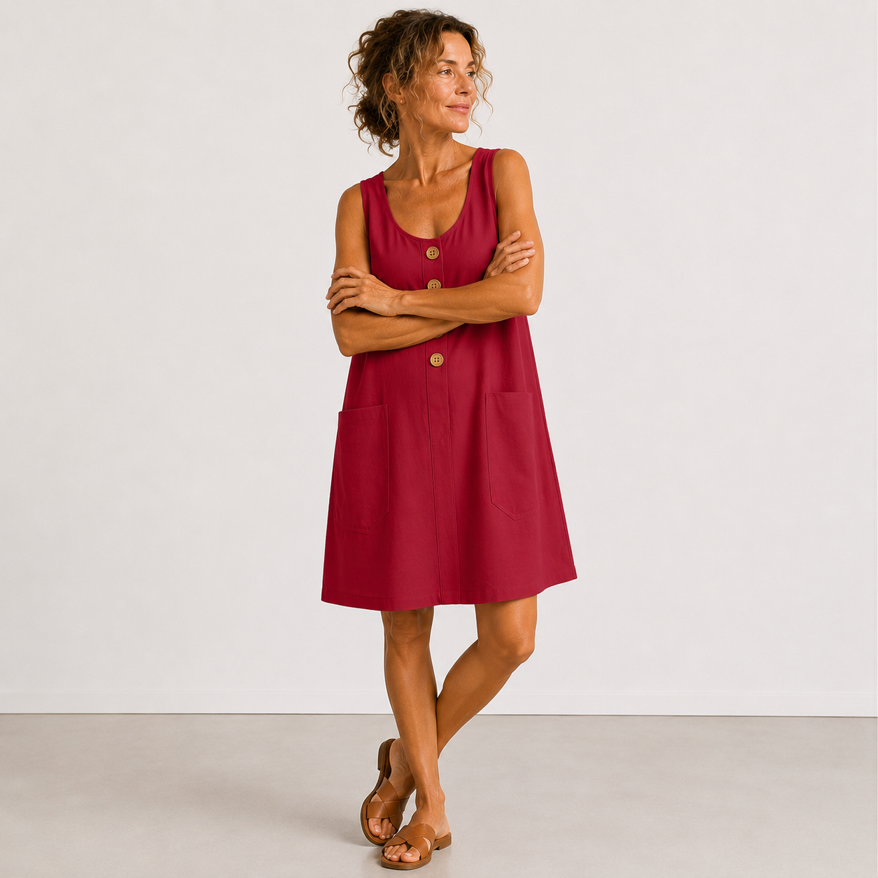 Maud™ | Premium Linen Blend Summer Dress