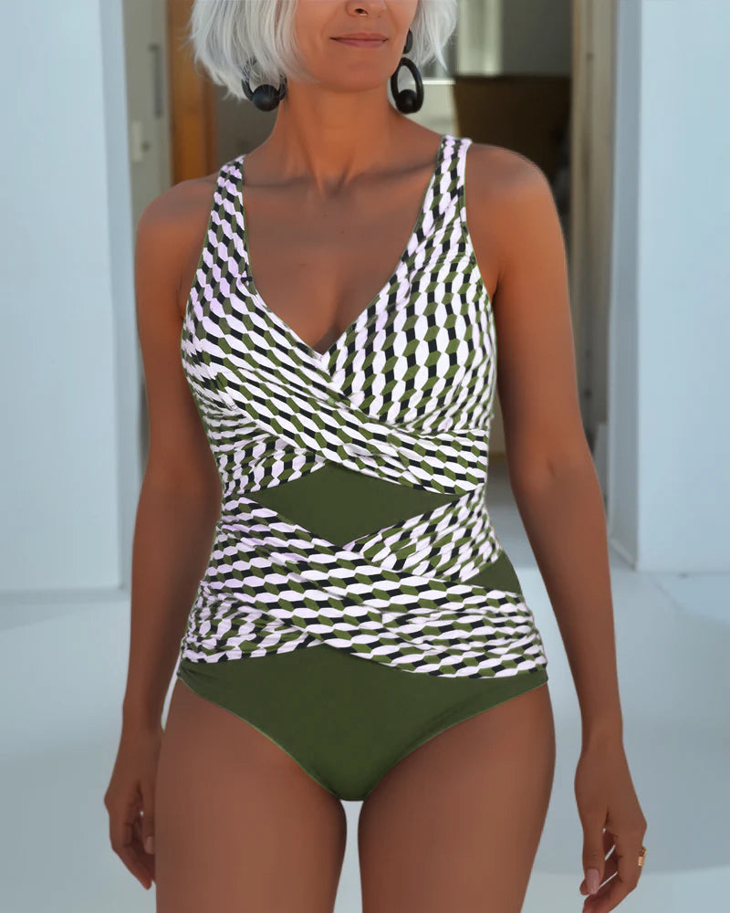 EUPHEMIA | ELEGANT CROSS-OVER SWIMSUIT
