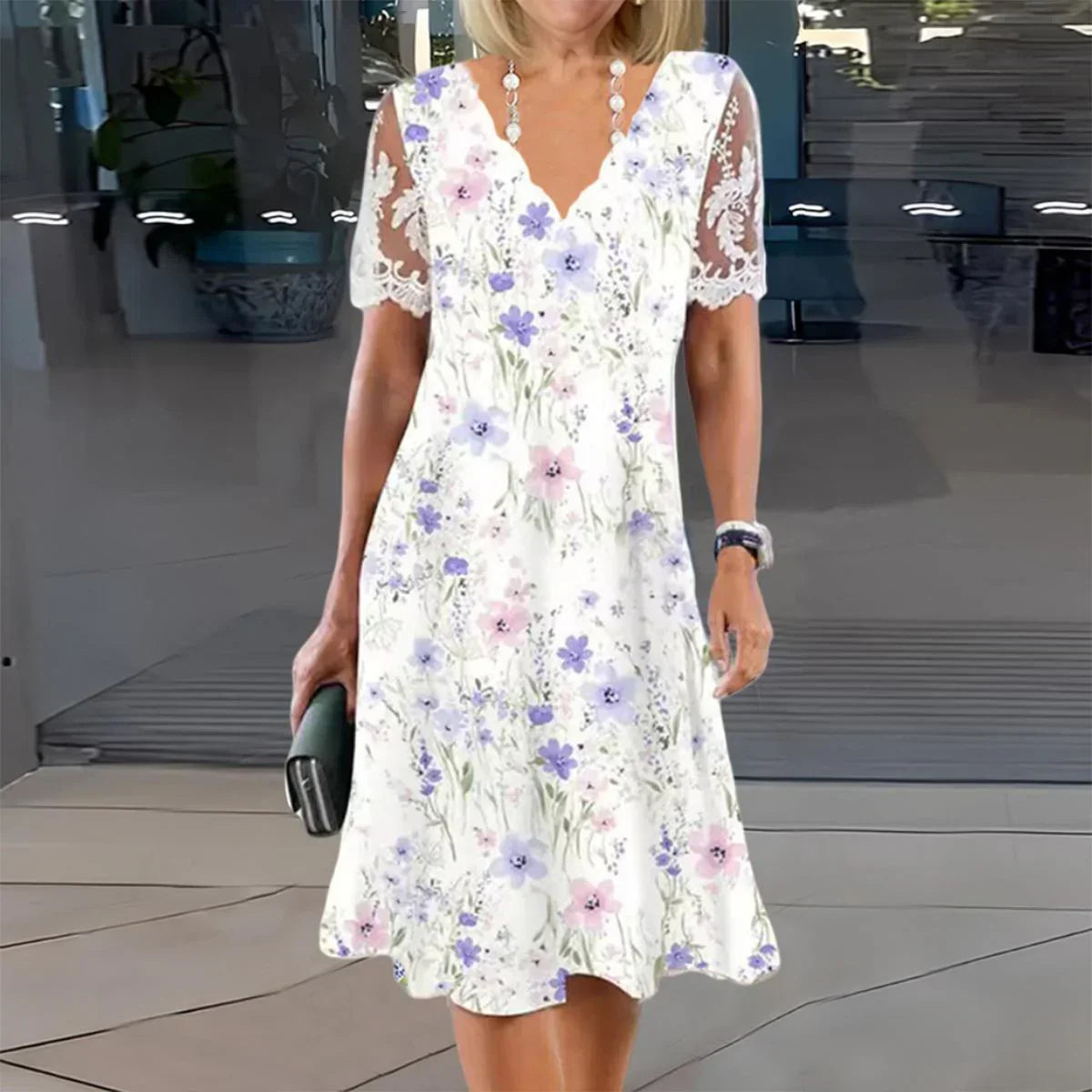 Lane | Elegant Lace Midi Dress