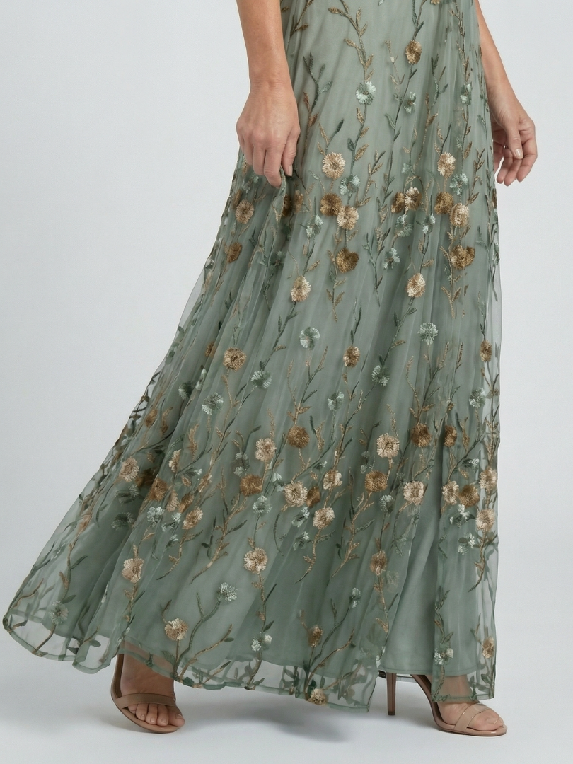 Veralise™ | Embroidered Floral Maxi Dress