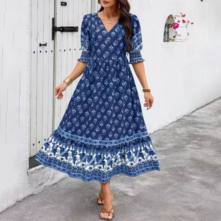 Aubre | Elegant Dress Sunset Breeze