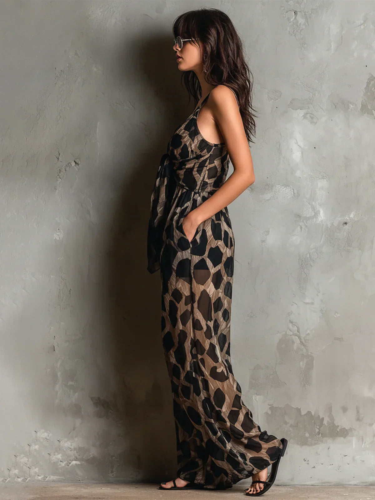 Zahara™ | Animal Print Wide-Leg Jumpsuit