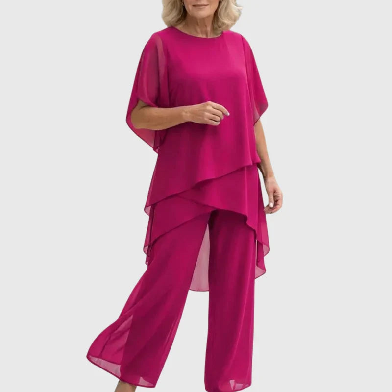 Beatrice | Cotton-Poly Coordinated Set