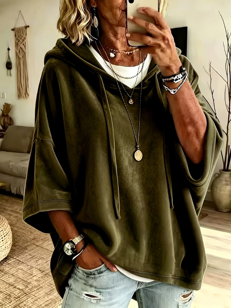 Luana | Luxe Velours Oversized Hoodie