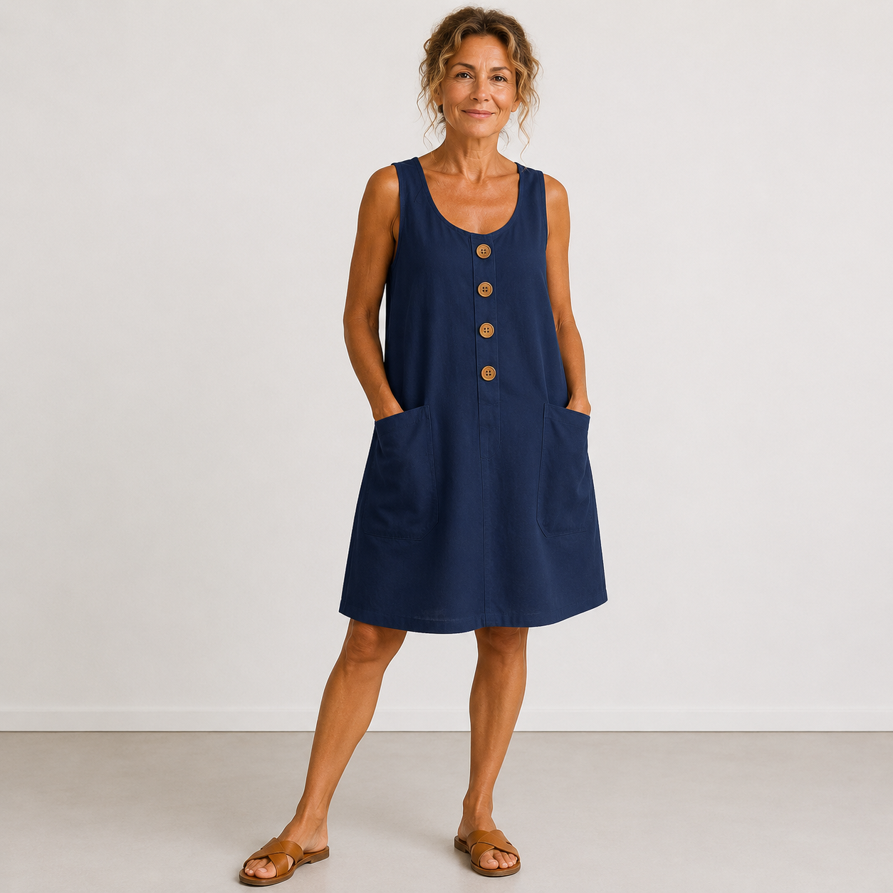 Maud™ | Premium Linen Blend Summer Dress