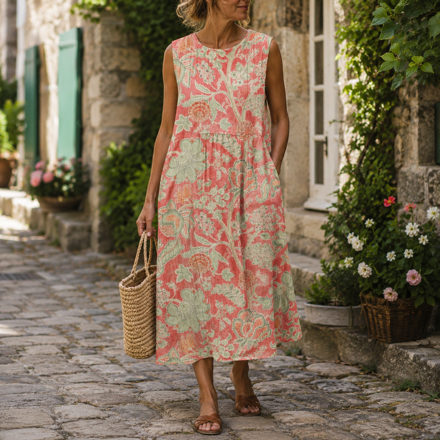 Marina™ | Floral Midi Dress