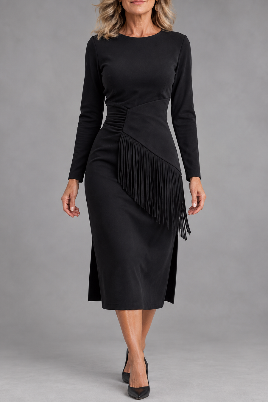 Wren | Fringe Statement Midi Dress