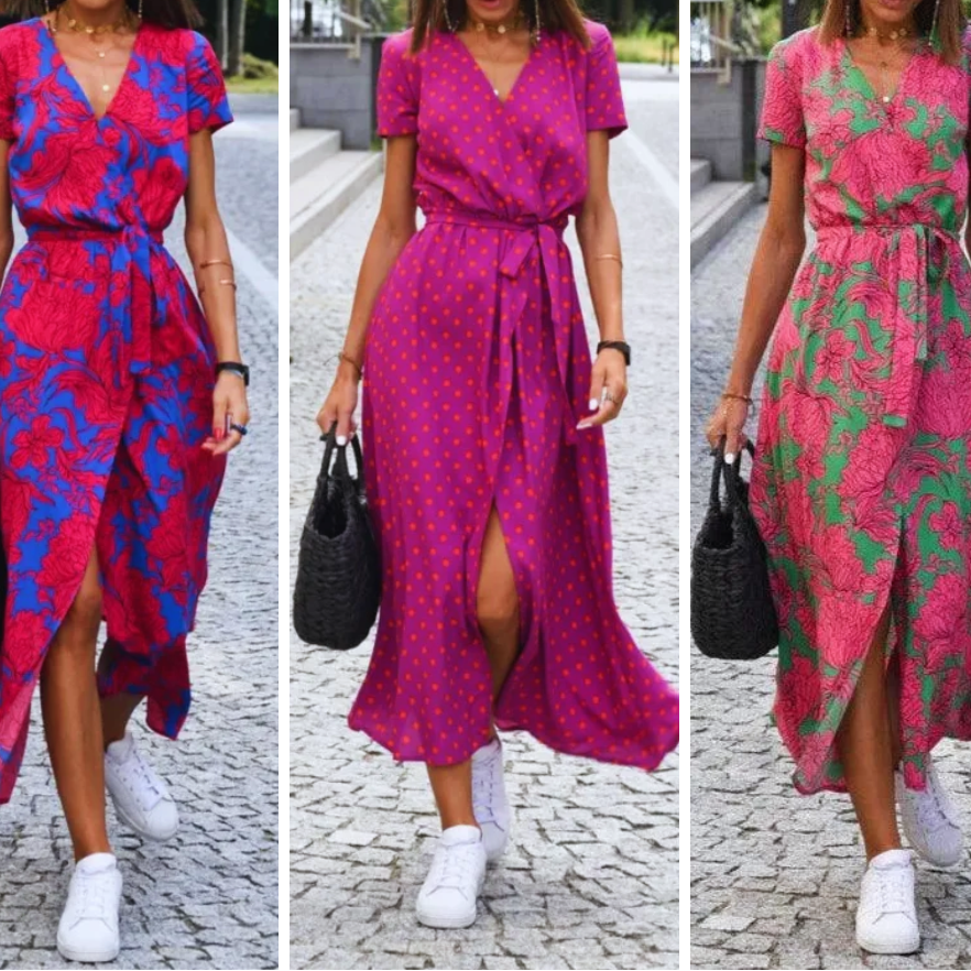 Lena | Elegant V-Neck Dress