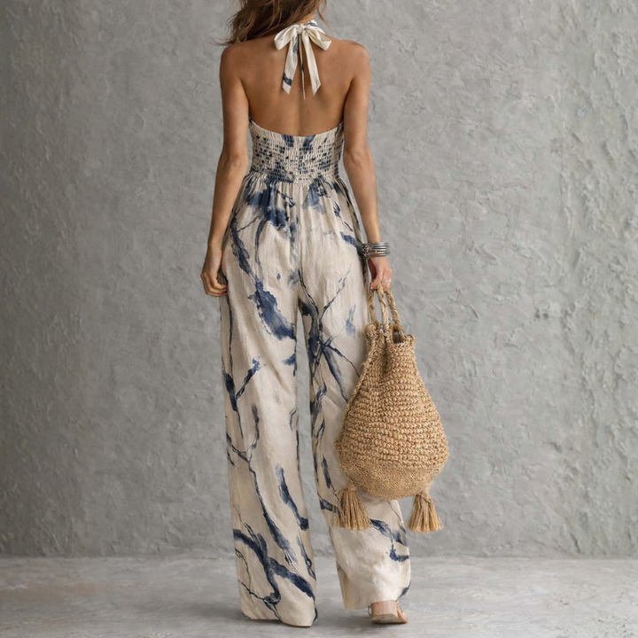 Giada™ | Artistic Halterneck Jumpsuit