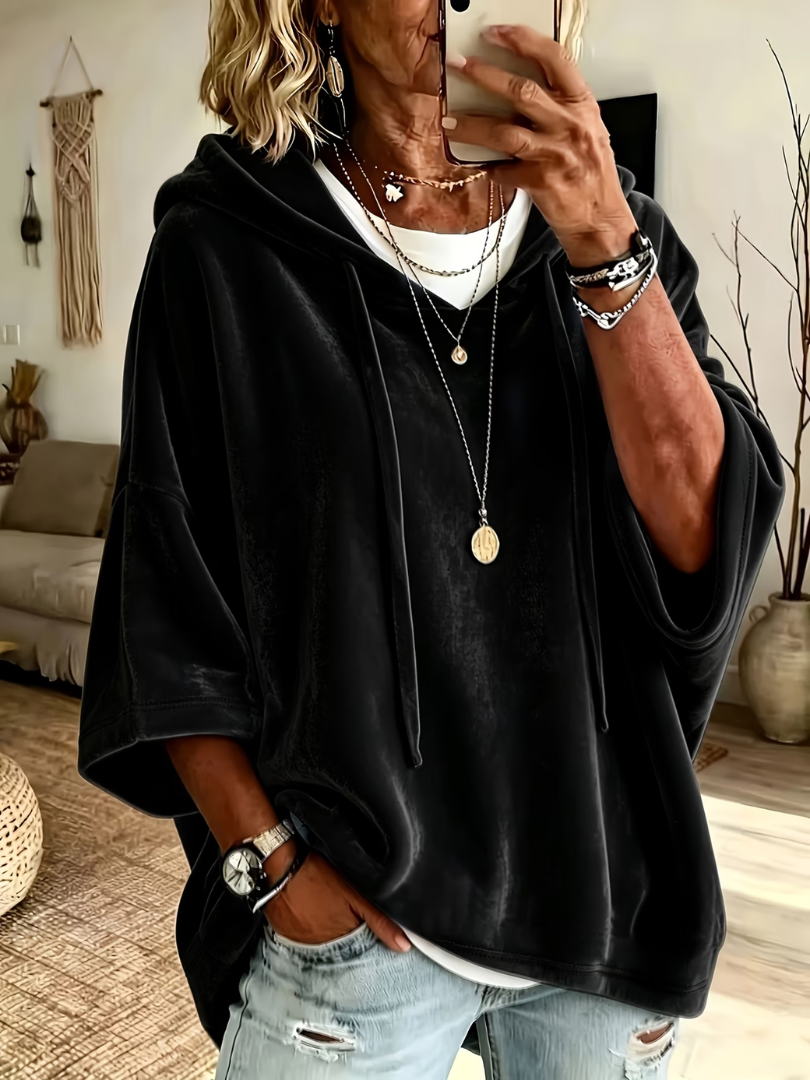 Luana | Luxe Velours Oversized Hoodie