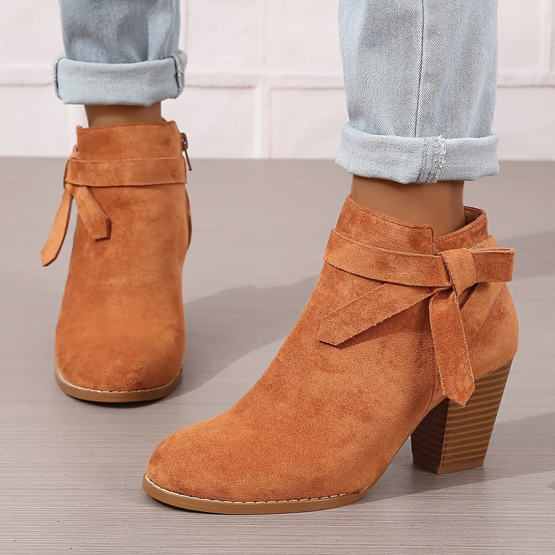 Léa | Elegant Ankle Boots with Stable Heel
