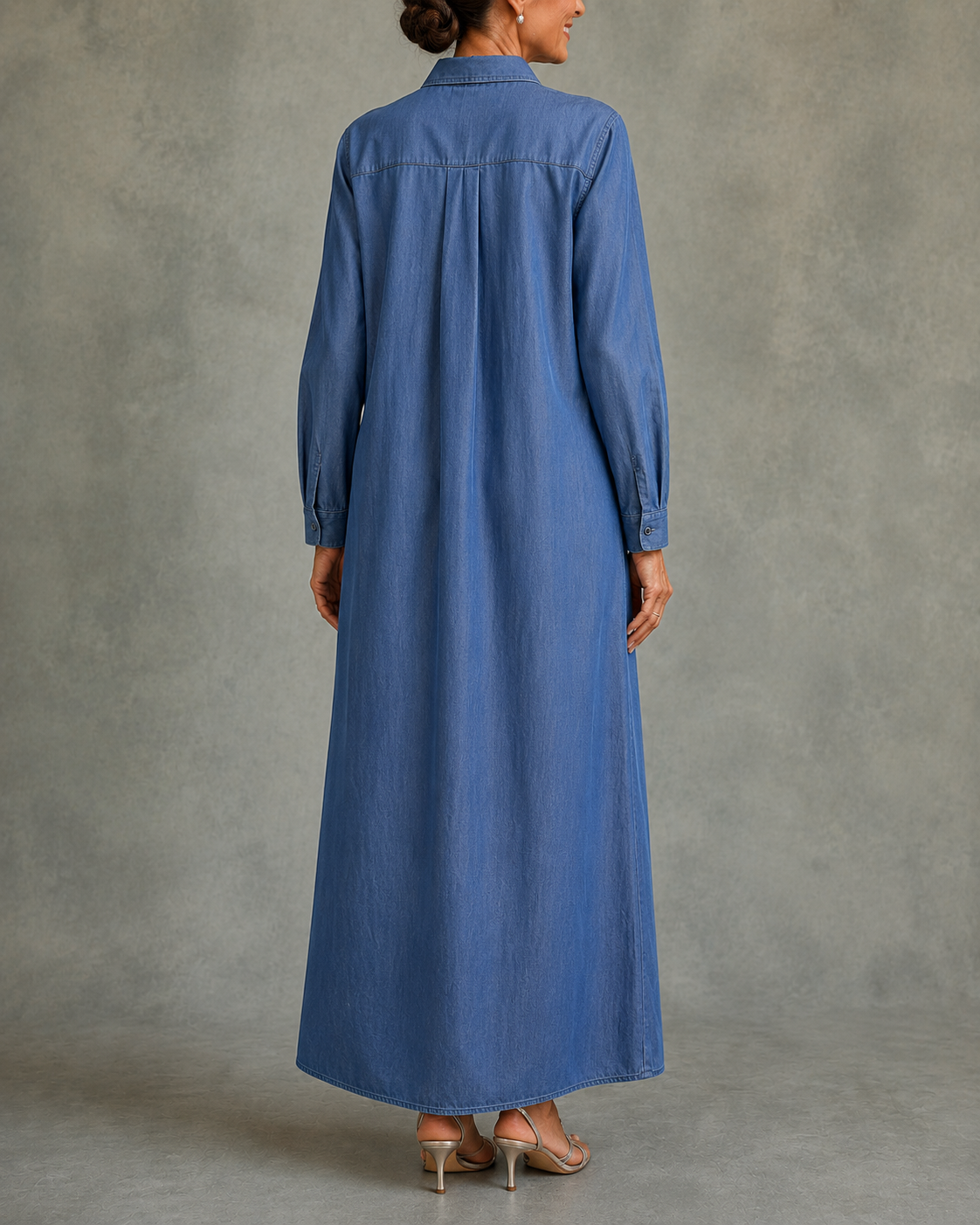 Froukje | Long Button-Front Shirt Dress