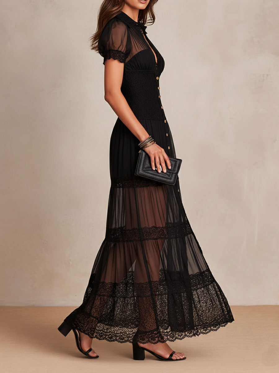 Gracie | Elegant Lace Maxi Dress