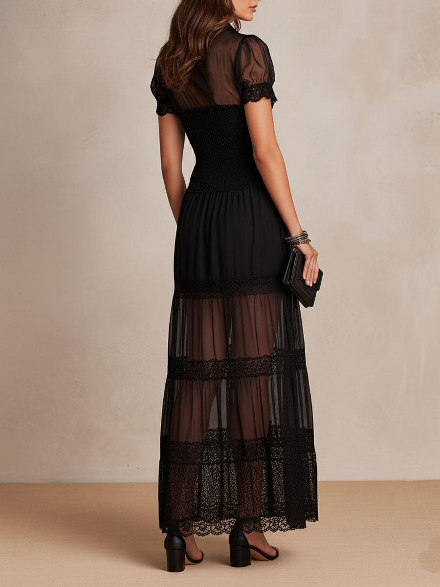Gracie | Elegant Lace Maxi Dress