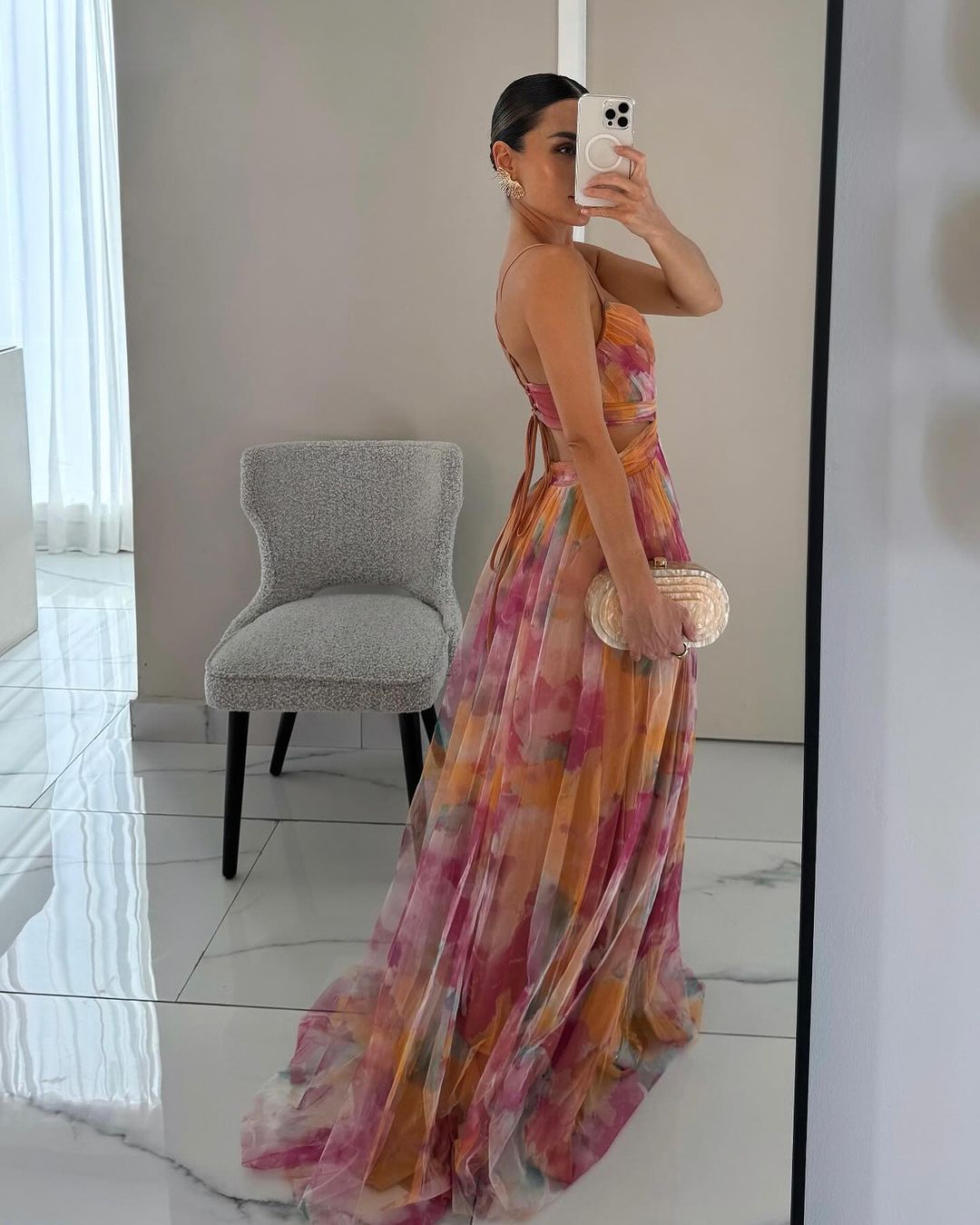 La Fiora™ | Floral Elegance Maxi Dress