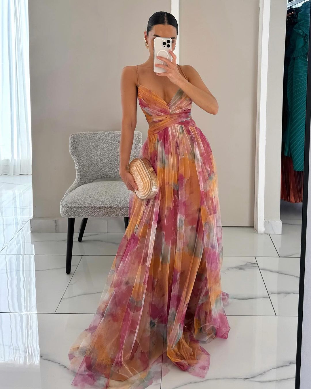 La Fiora™ | Floral Elegance Maxi Dress
