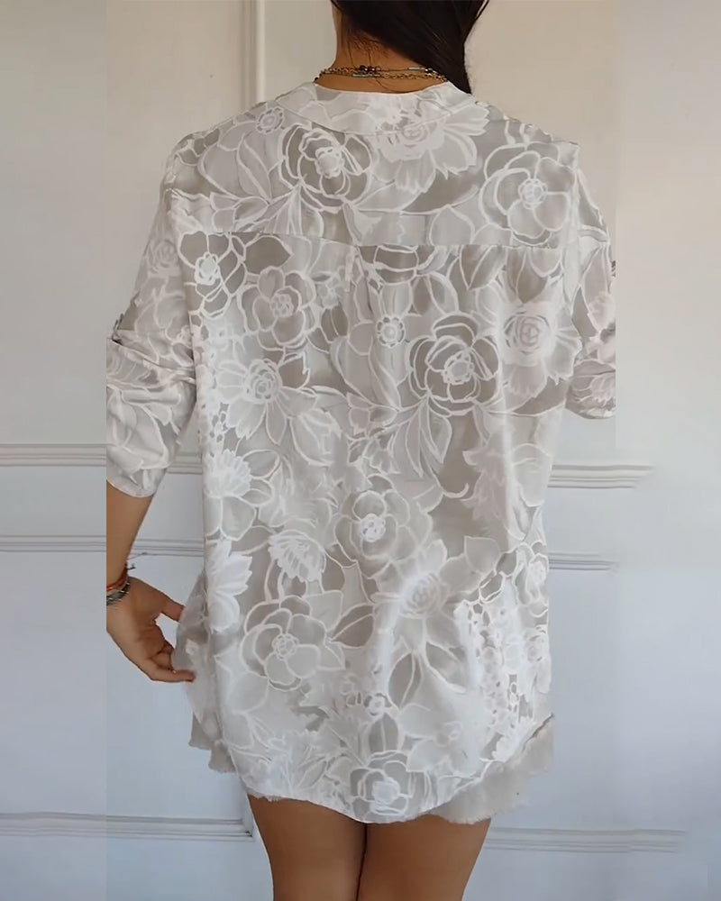 Cassie™ | Floral Print Relaxed Blouse