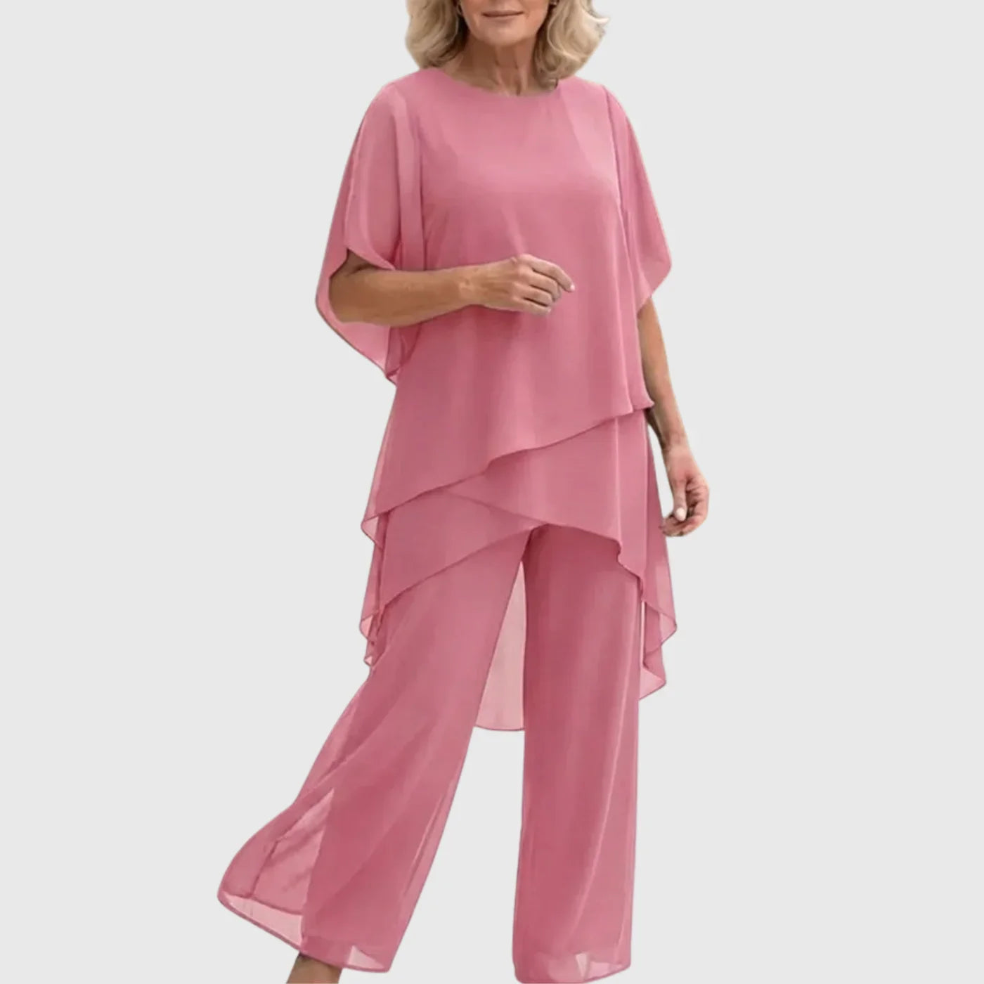 Beatrice | Cotton-Poly Coordinated Set