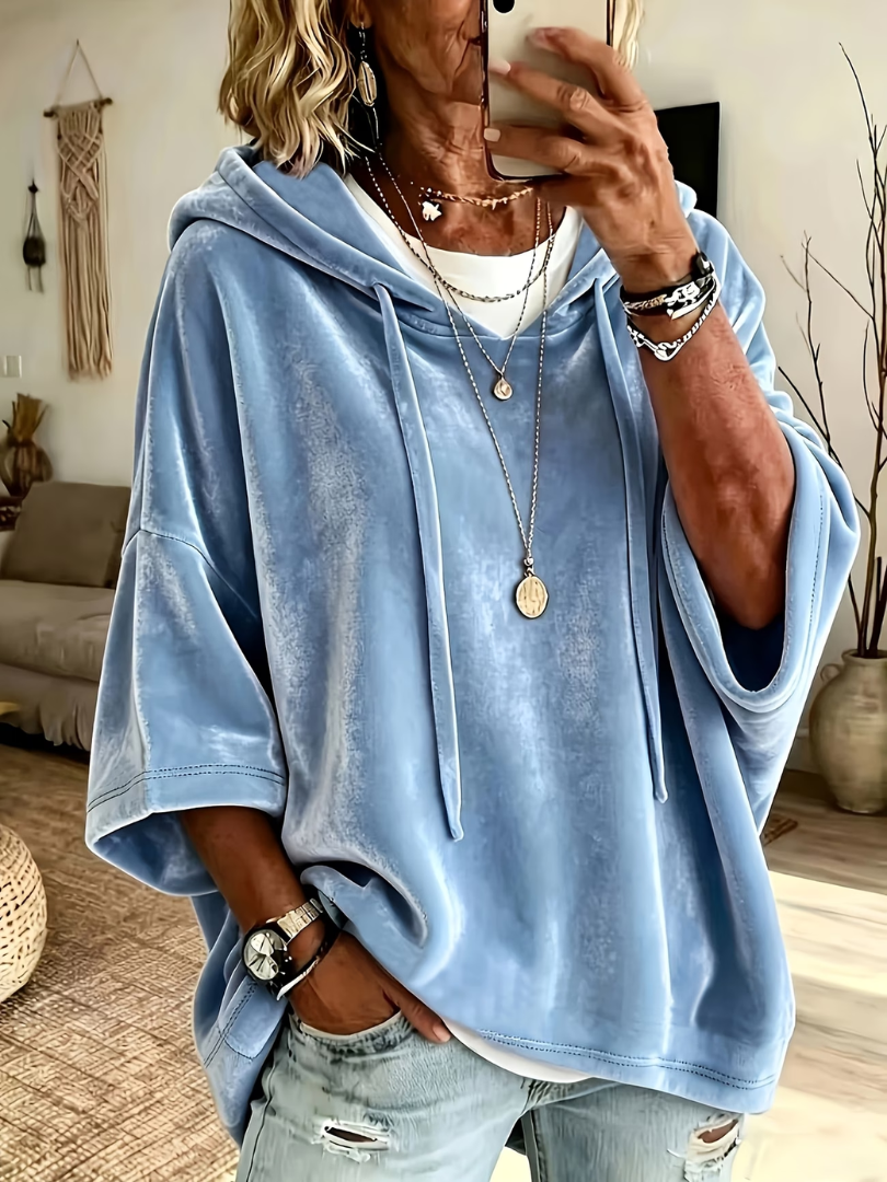 Luana | Luxe Velours Oversized Hoodie