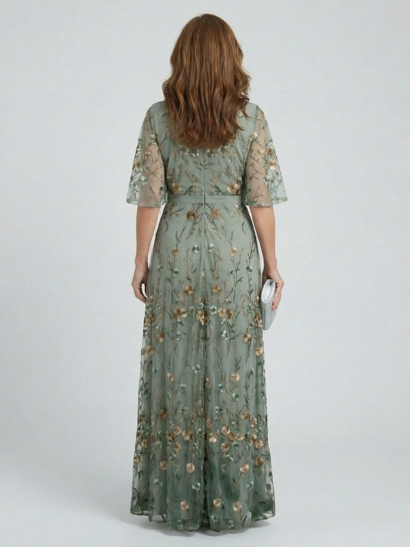 Veralise™ | Embroidered Floral Maxi Dress