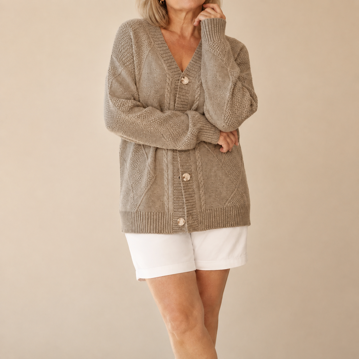 Karin™ | Soft Knit Button Cardigan