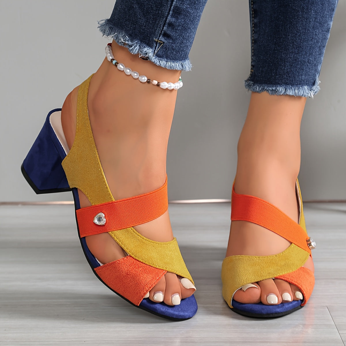 Celestia™ | Elegant Comfort Block Heel Sandals
