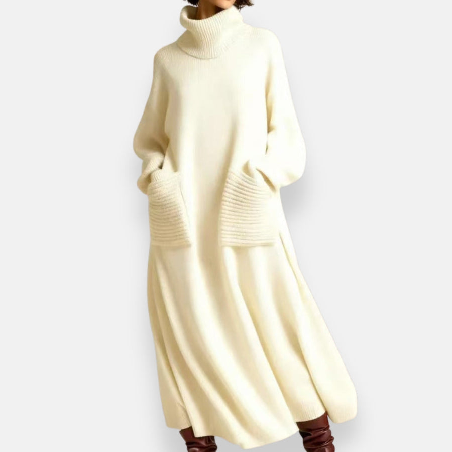 Alyndra | High Neck Knit Maxi Dress