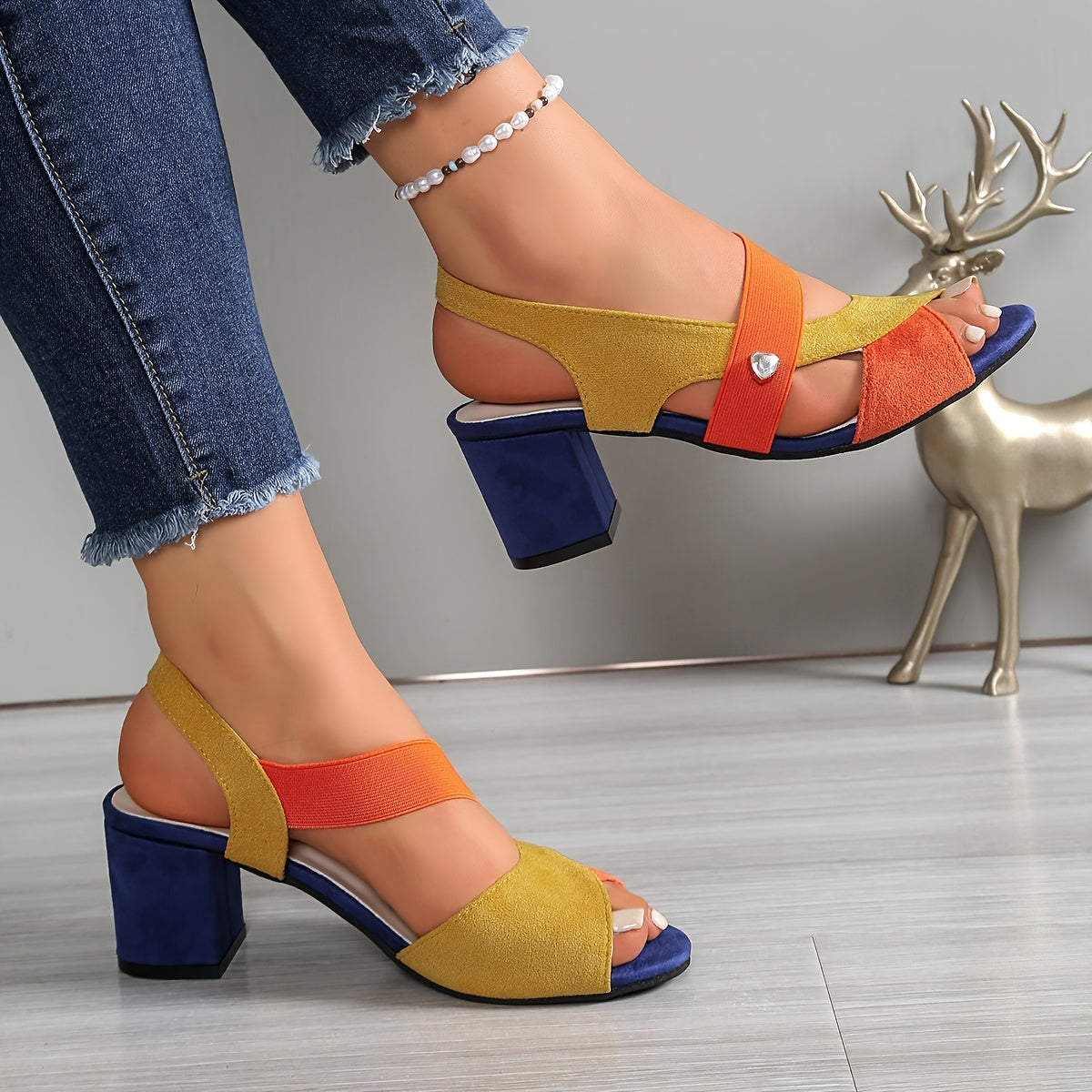 Celestia™ | Elegant Comfort Block Heel Sandals