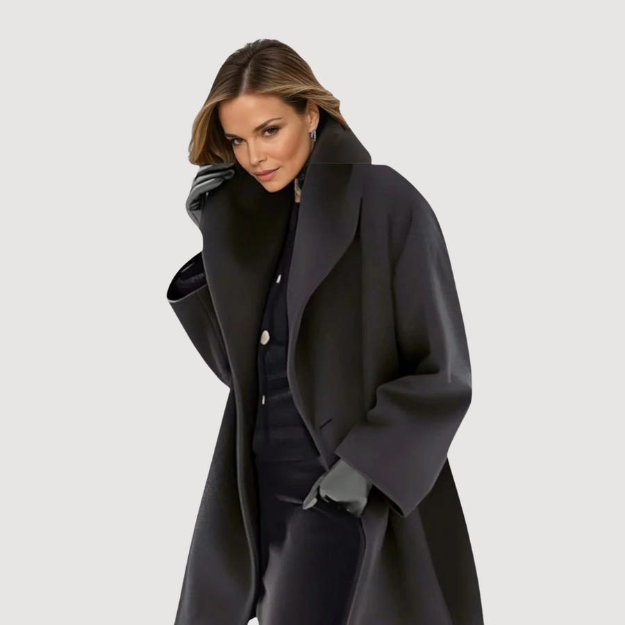 Constance | Shawl Collar Swing Coat
