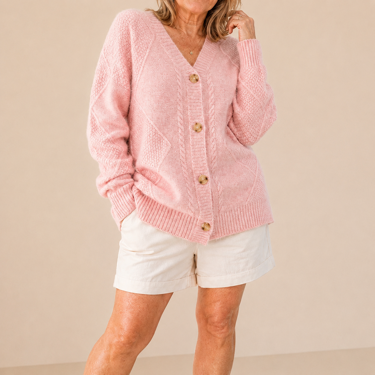 Karin™ | Soft Knit Button Cardigan