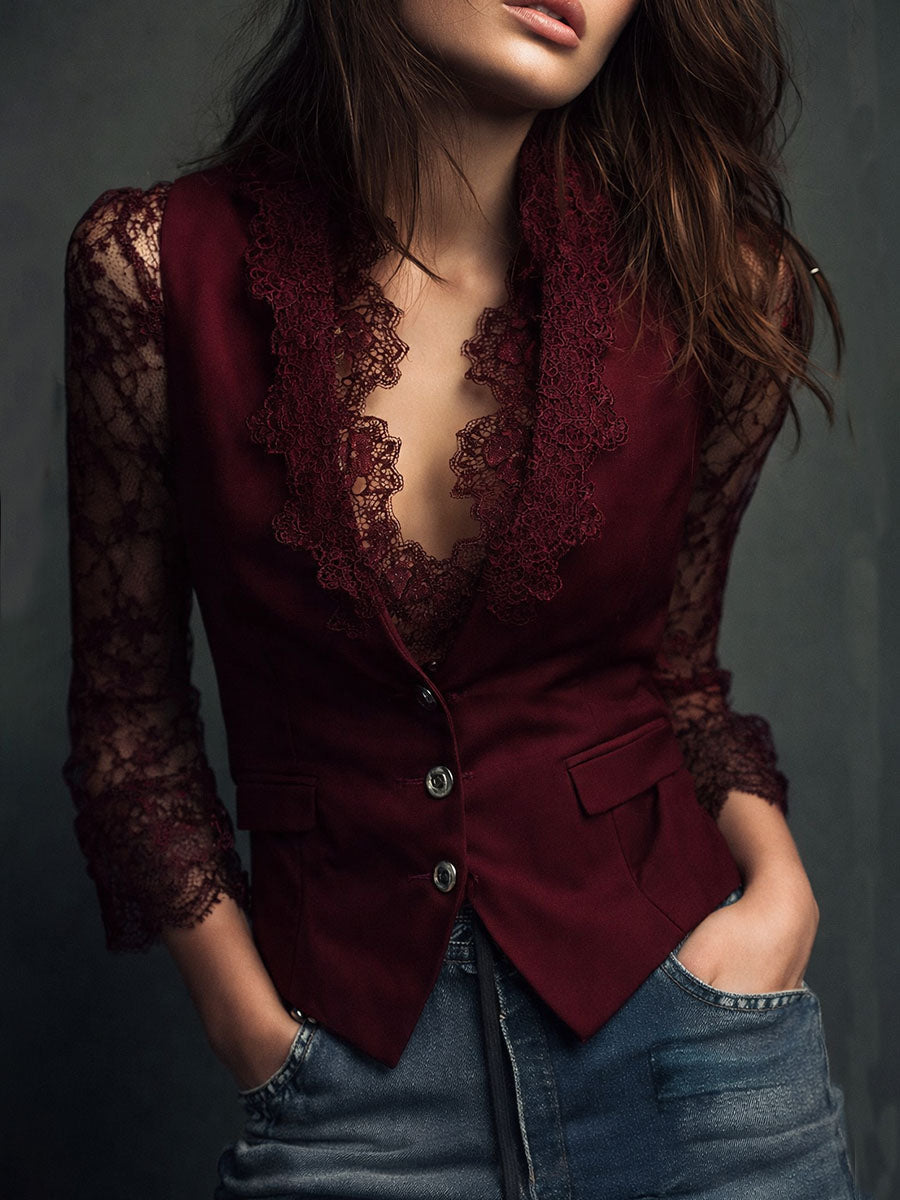 Noémie | Structured Blazer Top