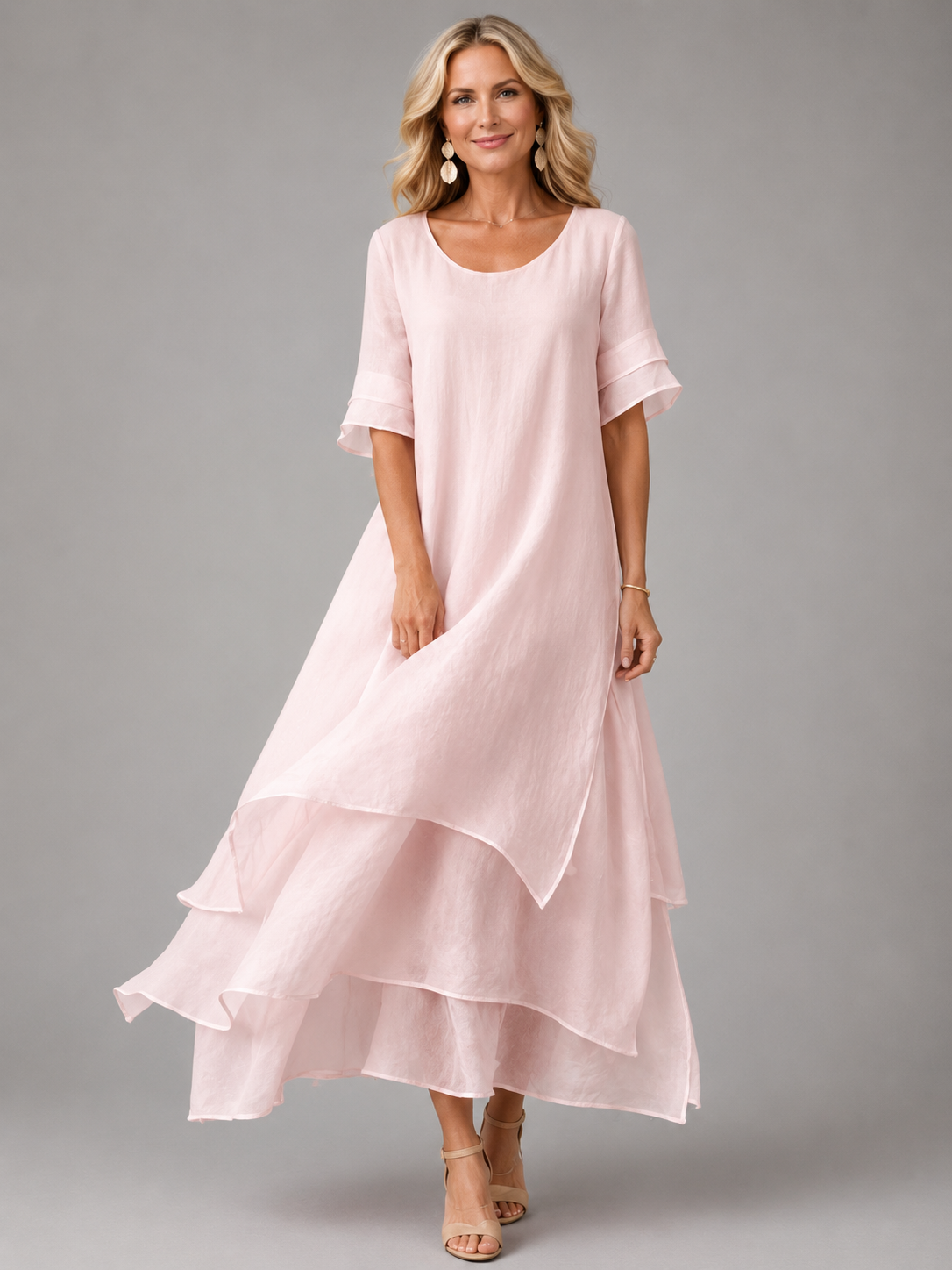 Liora | Ruffled Flowing Maxi Dress